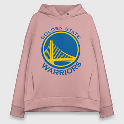 Толстовка оверсайз женская Golden state Warriors, цвет: пыльно-розовый