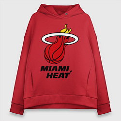 Женское худи оверсайз Miami Heat-logo