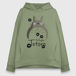 Женское худи оверсайз My Neighbor Totoro