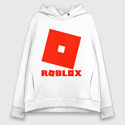 Толстовка оверсайз женская Roblox Logo, цвет: белый