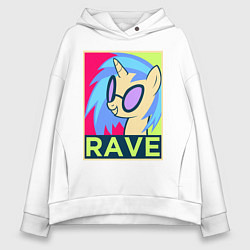 Женское худи оверсайз DJ Pon-3 RAVE