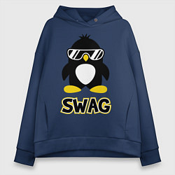 Женское худи оверсайз SWAG Penguin