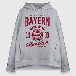 Толстовка оверсайз женская Bayern Munchen 1900, цвет: меланж