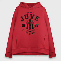 Толстовка оверсайз женская Forza Juve 1897: Torino, цвет: красный