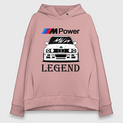 Женское худи оверсайз BMW Power LEGEND