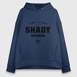 Толстовка оверсайз женская Shady records, цвет: тёмно-синий