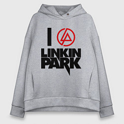 Женское худи оверсайз I love Linkin Park