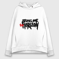 Толстовка оверсайз женская Bring me the horizon, цвет: белый