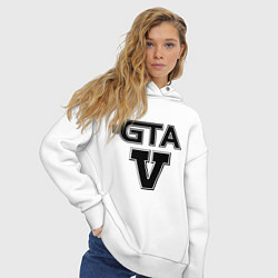 Толстовка оверсайз женская GTA 5, цвет: белый — фото 2