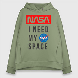 Женское худи оверсайз Nasa i need my space