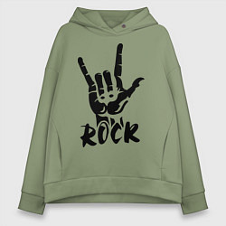 Толстовка оверсайз женская Real Rock, цвет: авокадо