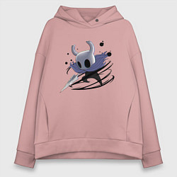 Толстовка оверсайз женская Hollow Knight, цвет: пыльно-розовый