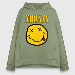 Женское худи оверсайз NIRVANA