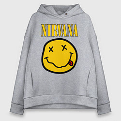 Толстовка оверсайз женская NIRVANA, цвет: меланж