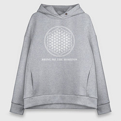 Толстовка оверсайз женская BRING ME THE HORIZON, цвет: меланж