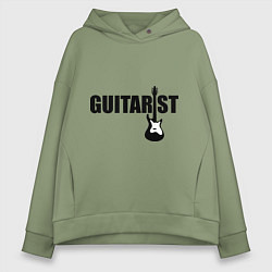 Толстовка оверсайз женская Гитарист, цвет: авокадо