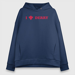 Женское худи оверсайз I love Derry