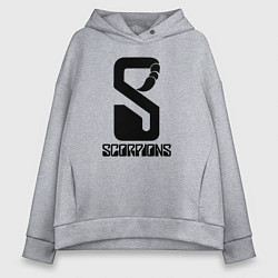 Женское худи оверсайз Scorpions logo