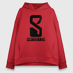 Женское худи оверсайз Scorpions logo