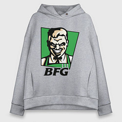 Толстовка оверсайз женская BFG, цвет: меланж