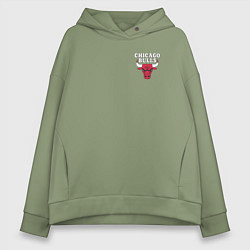 Женское худи оверсайз CHICAGO BULLS НА СПИНЕ