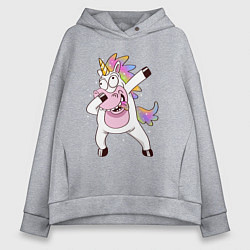 Женское худи оверсайз Dabbing Unicorn