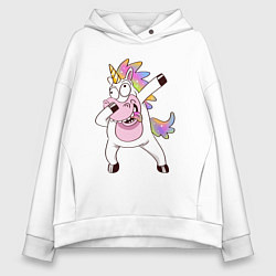 Женское худи оверсайз Dabbing Unicorn