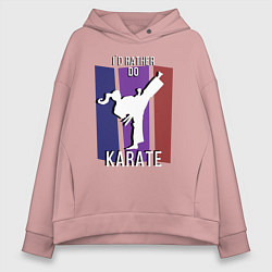 Женское худи оверсайз Id rather do karate