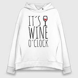 Женское худи оверсайз Wine O'clock