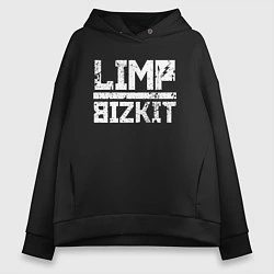 Толстовка оверсайз женская LIMP BIZKIT, цвет: черный