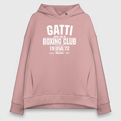 Толстовка оверсайз женская Gatti Boxing Club, цвет: пыльно-розовый