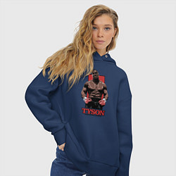 Толстовка оверсайз женская Tyson, цвет: тёмно-синий — фото 2