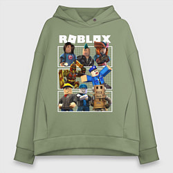 Толстовка оверсайз женская ROBLOX, цвет: авокадо