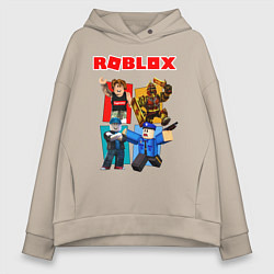 Толстовка оверсайз женская ROBLOX, цвет: миндальный