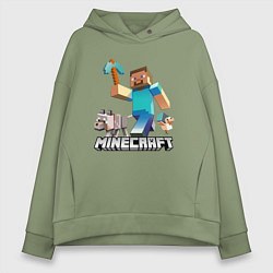 Женское худи оверсайз MINECRAFT