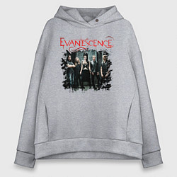 Толстовка оверсайз женская Evanescence, цвет: меланж