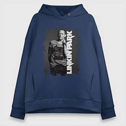 Толстовка оверсайз женская LINKIN PARK, цвет: тёмно-синий