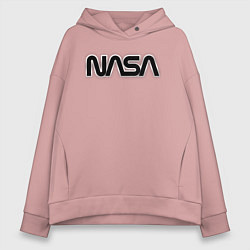 Толстовка оверсайз женская NASA, цвет: пыльно-розовый