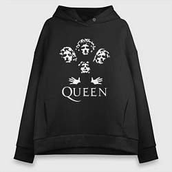 Женское худи оверсайз QUEEN НА СПИНЕ