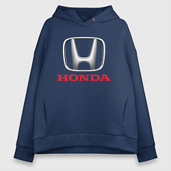 Толстовка оверсайз женская HONDA, цвет: тёмно-синий
