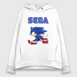 Толстовка оверсайз женская SEGA, цвет: белый