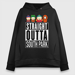 Толстовка оверсайз женская SOUTH PARK, цвет: черный