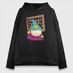 Толстовка оверсайз женская ЮЖНЫЙ ПАРК, цвет: черный