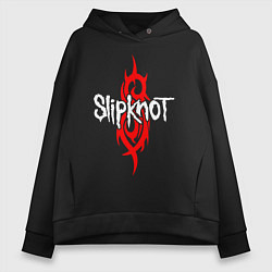 Толстовка оверсайз женская SLIPKNOT, цвет: черный