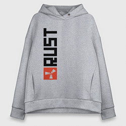 Толстовка оверсайз женская RUST, цвет: меланж