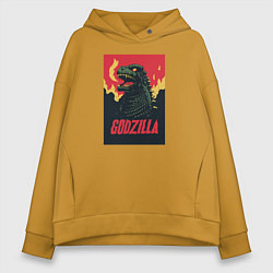 Женское худи оверсайз Godzilla