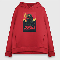 Женское худи оверсайз Godzilla