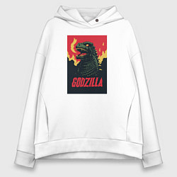 Женское худи оверсайз Godzilla