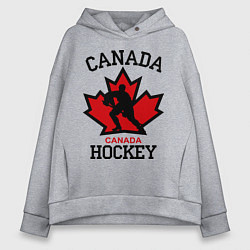 Женское худи оверсайз Canada Hockey