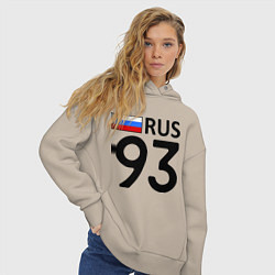 Толстовка оверсайз женская RUS 93, цвет: миндальный — фото 2